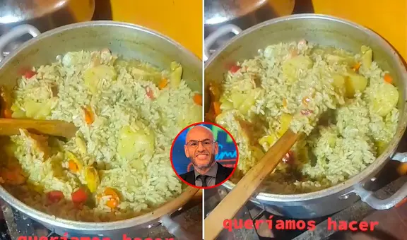 Jóvenes querían preparar aguadito y terminan haciendo arroz con pollo: "Siguieron la receta de Mr. Peet"