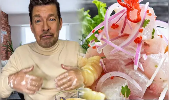Sebastián Ligarde, recordado galán de novelas mexicanas, preparó ceviche con chifles piuranos
