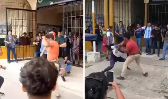 Estudiantes de la UNAP se enfrentaron a golpes a las afueras de su campus en Iquitos
