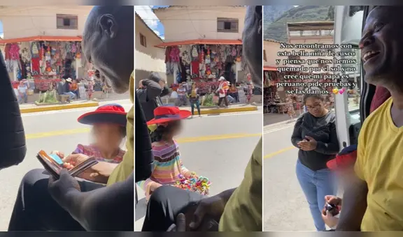 Turistas explican a niña cusqueña los colores de piel y son virales: "El Perú es multidiverso"