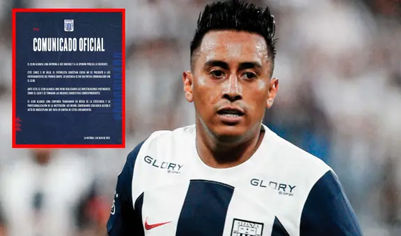 Alianza Lima confirmó que tomará medidas contra Christian Cueva tras no haber entrenado