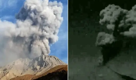 Cenizas del volcán Ubinas alcanzaron 5.500 metros de altura: así se vieron las explosiones
