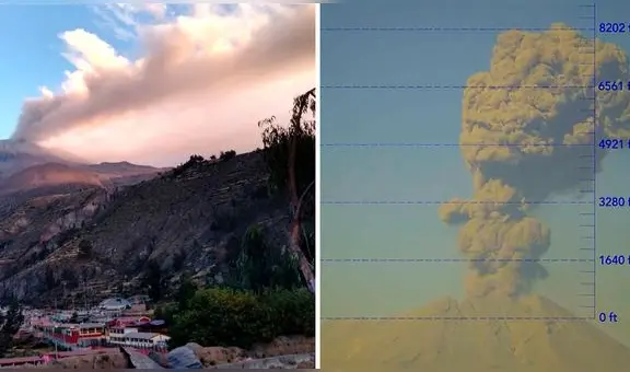 Volcán Ubinas: sigue aquí en TIEMPO REAL el proceso eruptivo del macizo