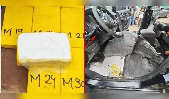 Los mil disfraces de la cocaína: cargamento de droga iba en dos caletas de una camioneta