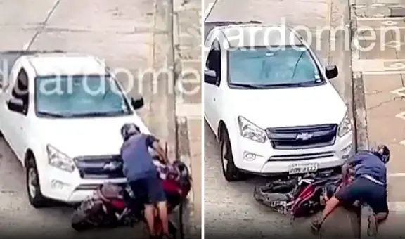 Conductor atropella 3 veces a ladrón que acababa de robarle a una señora en Ecuador
