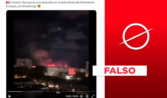 En el Parlamento Europeo de Estrasburgo, Francia, no hubo una “explosión”, como señala post viral