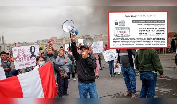 Plantean PL contra 'terrorismo urbano', que afectaría derecho a las protestas