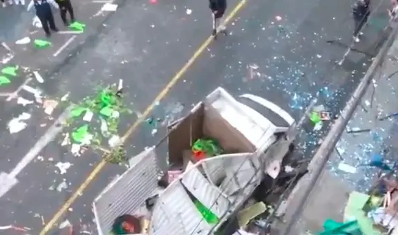 Surquillo: fuga de balón de gas causa deflagración y deja 3 heridos