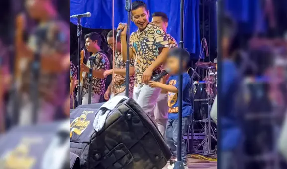 Hijo de Nicol Sinchi causa ternura al cantar con su padre: “Les va a quitar la chamba”