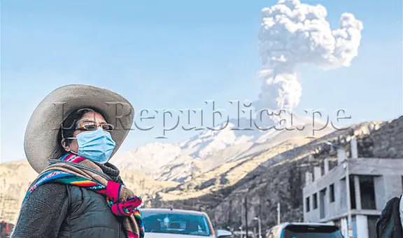 Volcán Ubinas: cenizas afectan a pueblos de Moquegua, Puno y Arequipa