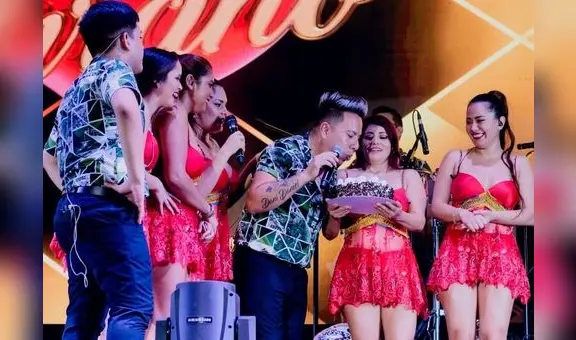 Corazón Serrano: por su cumpleaños, animador recibe torta en la cara durante show en Tumbes