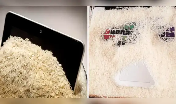 ¿Meter mi laptop mojada en arroz ayuda a 'revivirla' o solo es un mito más?