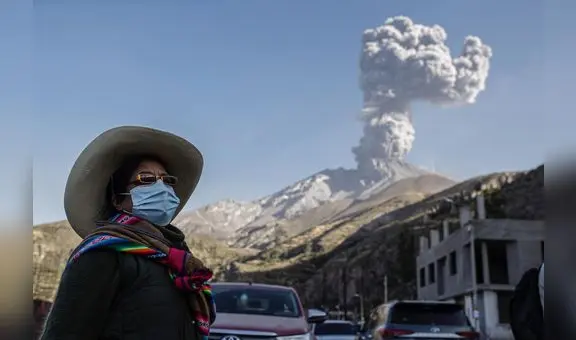 Cenizas del Ubinas se removilizan hacia otras zonas por acción del viento