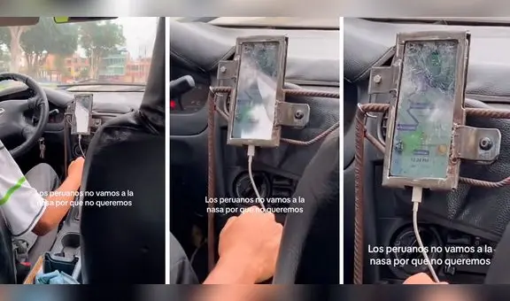 Taxista sorprende al cuidar su celular de una peculiar manera: "Siempre precavido"