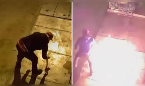 Comas: incendian fachada de casa de empresarios de transporte tras extorsionarlos por S/10.000