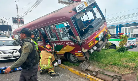 San Miguel: cúster impacta contra berma central y deja más de 9 personas heridas