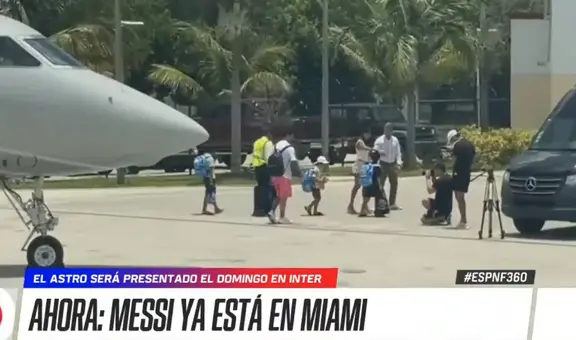 Lionel Messi llegó a Estados Unidos EN VIVO: será presentado como jugador del Inter Miami