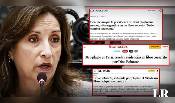Prensa extranjera informa sobre presunto plagio de Dina Boluarte: "No le cambia ninguna coma"