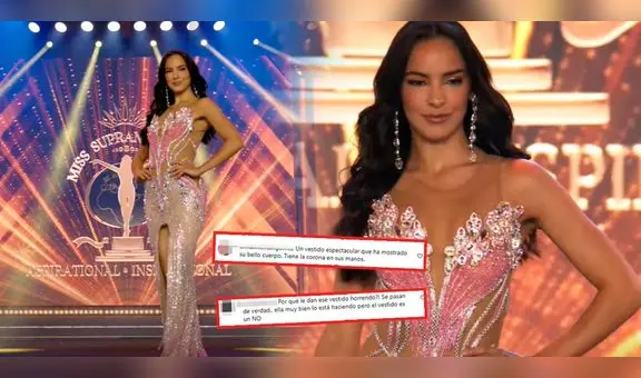 Usuarios descontentos con desfile de Valeria Flórez en Miss Supranational: “Cambien de vestido”