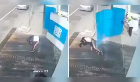 Joven termina en el piso tras golpazo de una puerta en el trasero: “Lo nalguearon”