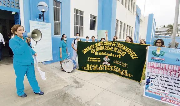 Chiclayo: trabajadores exigen salida de la directora del hospital Luis Heysen de EsSalud