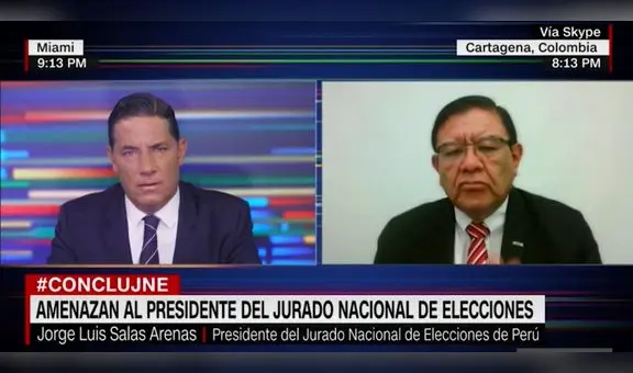Presidente del JNE pide a CIDH que el Gobierno garantice su integridad tras amenazas de muerte