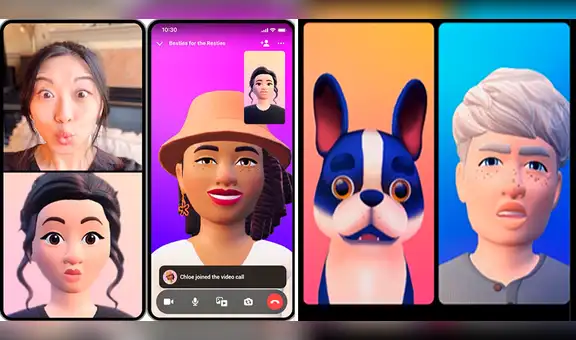 Novedades en Meta: ¿cómo son las llamadas en tiempo real con tu avatar 3D de Messenger e Instagram?
