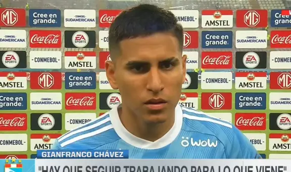 Gianfranco Chávez reveló que planteamiento de Emelec sorprendió a Cristal: "No lo esperábamos"