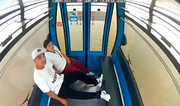 Policía busca a pareja que tuvo relaciones sexuales en teleférico: cámara de cabina grabó todo
