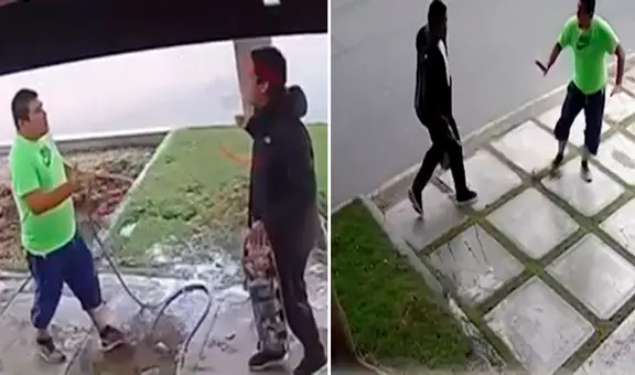 Joven intentó acuchillar a su vecino mientras regaba su jardín en Surco: “Me escupió en la espalda”