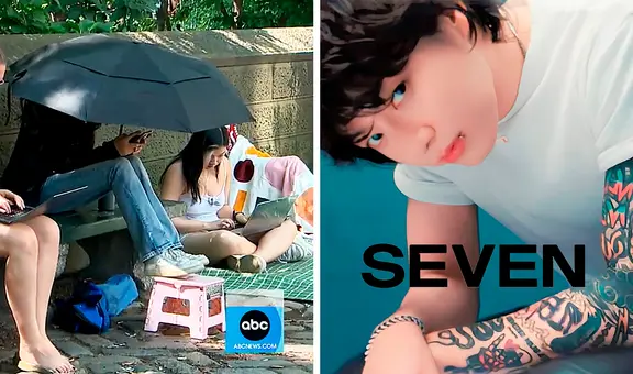 BTS: fans de Jungkook acampan durante días para ver la presentación en vivo de "SEVEN"