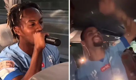 André Carrillo sorprende al cantar "Uva Bombom" con jugadores de Al Hilal y video se vuelve viral