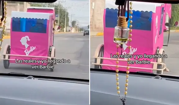 Joven graba mototaxi de Barbie en plena calle y usuarios estallan: "Eso es marketing"