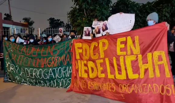 San Marcos: estudiantes protestan en contra de conciertos y suspensión de clases presenciales