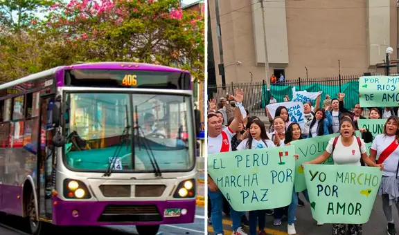 'Marcha por la Paz': servicio 404 del Corredor Morado desviará su ruta por movilización