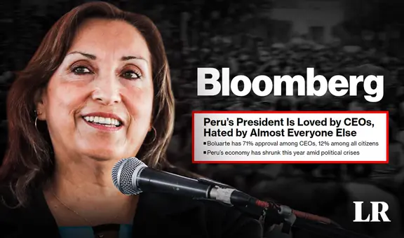 Bloomberg define a Boluarte como una "presidenta amada por los CEO, odiada por todos los demás"
