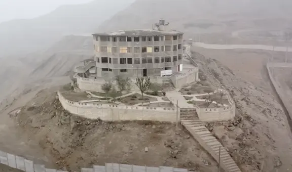 La extraña mansión abandonada en la cima de un cerro de San Juan de Lurigancho: así es por dentro