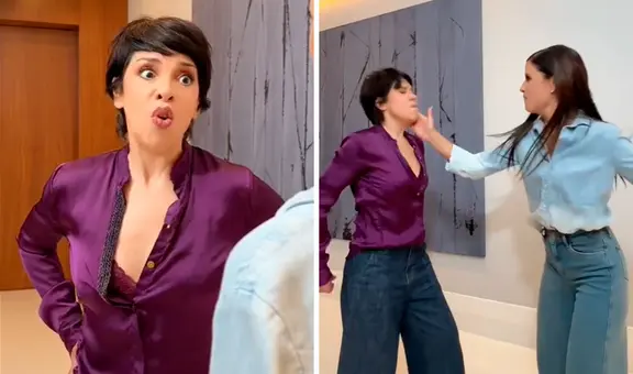 Reina Pachas recrea famosa escena "¡Por mis hijos mato!" con María Pía Copello: "Regresa, por favor"