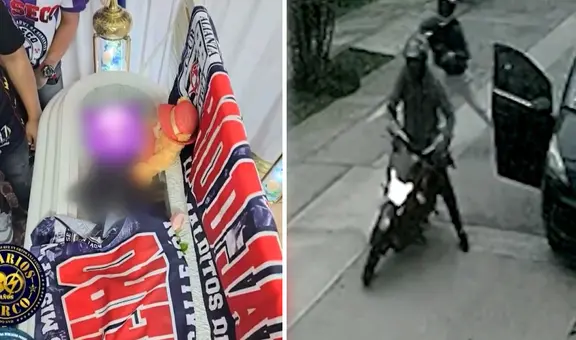 Delincuente abatido en Surco es despedido con una pistola encima de su ataúd