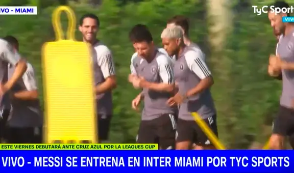 Venezolano Josef Martínez se luce junto a Messi en la primera práctica de la 'Pulga' en Inter Miami