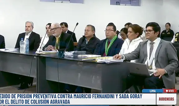 Fiscal presenta 20 tomos de pruebas para prisión preventiva de Sada Goray y Mauricio Fernandini