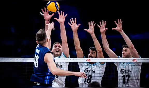 ¡Una paliza! Argentina cayó por 3-0 ante Italia y se despidió del Volleyball Nations League