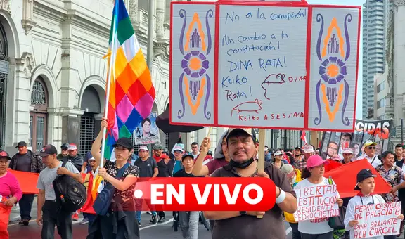 'Marcha Nacional' EN VIVO: cientos de manifestantes se congregan en la plaza Dos de Mayo