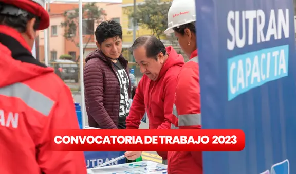 ¡Para egresados y bachilleres! Sutrán lanza convocatoria de trabajo con sueldos desde S/2.500