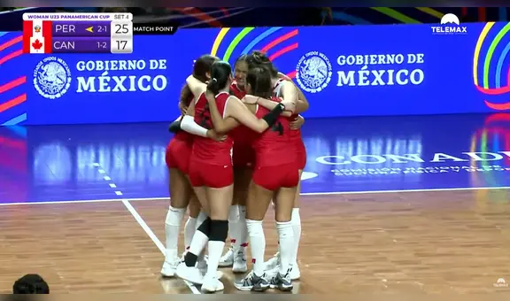 Perú ganó 3-1 a Canadá y avanzó a los cuartos de final de la Copa Panamericana de Vóley Sub-23
