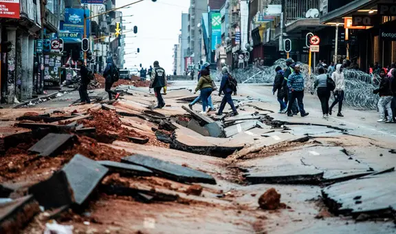 Impactantes imágenes muestran explosión subterránea que dejó un muerto y 48 heridos en Sudáfrica