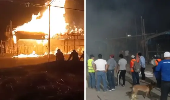 Cusco: voraz incendio casi destruye feria de Sambaray