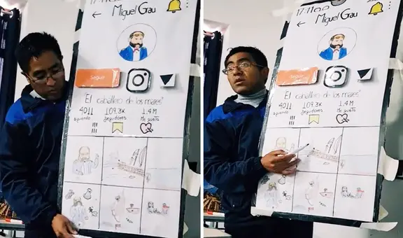 Profesor de Cusco crea cuenta de TikTok a Miguel Grau: "¿Por qué no me tocó ese profe?"