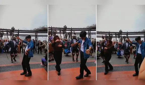 Jóvenes peruanos sacan sus mejores pasos de tunantada en el centro de Lima: “Qué elegancia”