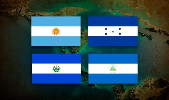 ¿Por qué las banderas de Argentina, Honduras, El Salvador y Nicaragua son casi iguales?